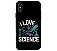 I Love Science DNA Microscopio Atomo Custodia per iPhone X/XS