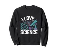 I Love Science Dna Microscopio Atomo Felpa
