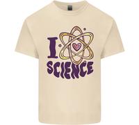 I Love Science Fisica Chimica Biologia Geek Uomo Cotone T-Shirt Tee Top