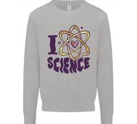 I Love Science Fisica Chimica Biologia Geek Uomo Felpa Maglione