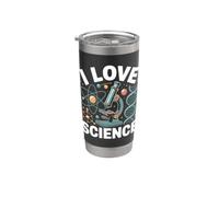I Love Science Microscopi Atomi DNA Bicchiere termico in acciaio inox doppia parete