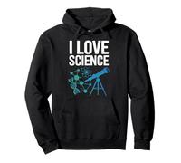 I Love Science - Telescopio per molecole di Dna Felpa con Cappuccio