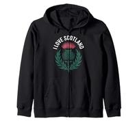 I Love Scotland Cardo Design Felpa con Cappuccio