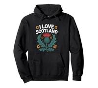 I Love Scotland Cardo Scottish Heritage Felpa con Cappuccio