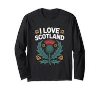 I Love Scotland Cardo Scottish Heritage Maglia a Manica