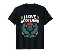I Love Scotland Cardo Scottish Heritage Maglietta