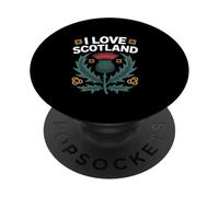 I Love Scotland Cardo Scottish Heritage PopSockets PopGrip Adesivo