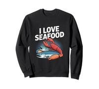 I Love Seafood - Aragosta a forma di pesce Felpa