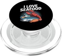 I Love Seafood - Aragosta a forma di pesce PopSockets PopGrip per MagSafe