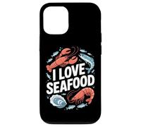 I Love Seafood Aragosta Gamberetti Pesce Ostrica Custodia per iPhone 12/12 Pro