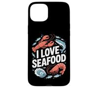 I Love Seafood Aragosta Gamberetti Pesce Ostrica Custodia per iPhone 15 Plus