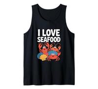 I Love Seafood Carino Granchi Crostacei Divertimento Canotta
