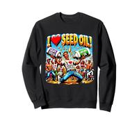 I Love Seed Oil Divertente Grape Girasole Meme Tee Felpa