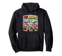 I Love Seed Oil Divertente Grape Girasole Meme Tee Felpa con Cappuccio