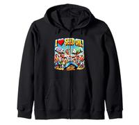 I Love Seed Oil Divertente Grape Girasole Meme Tee Felpa con Cappuccio