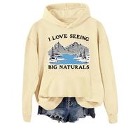 I Love Seeing Big Naturals Felpa con cappuccio I Love Seeing Big Naturals, Khika, 3XL