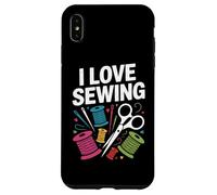I Love Sewing - Forbici con aghi colorati Custodia per iPhone XS Max