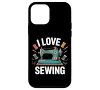 I Love Sewing Machine Vintage Thread Custodia per iPhone 12 mini