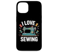 I Love Sewing Machine Vintage Thread Custodia per iPhone 13