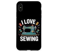 I Love Sewing Machine Vintage Thread Custodia per iPhone XS Max