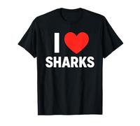 I Love Sharks - Fauna Selvatica Amante del Mare Biologia Marina Maglietta