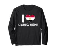 I Love Sharm El-Sheikh Egitto Vacanza sul Mar Rosso Maglia a Manica