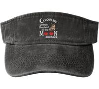 I Love Shepherd German Dog Cappelli con Visiera Parasole Berretto da Baseball Confortevoli Traspirante Cappellini con Visiera Parasole per All'Aperto Casuale Adulti