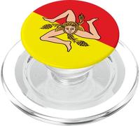 I Love Sicily, Sicilian Flag Illustration Graphic Designs PopSockets PopGrip per MagSafe