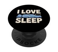 I Love Sleep Dreamer Rilassamento Citazione PopSockets PopGrip Adesivo