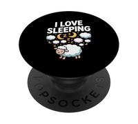 I Love Sleeping Carino Pecora Sogno Nuvole Notte PopSockets PopGrip Adesivo