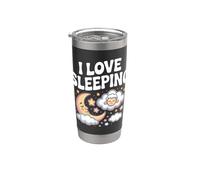 I Love Sleeping Moon Pecora Nuvole Stelle Bicchiere termico in acciaio inox doppia parete