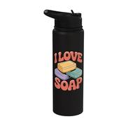 I Love Soap Design Eccentrico Bar Stainless Steel Insulated Water Bottle