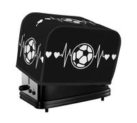 I Love Soccer - Copertura protettiva per elettrodomestici da cucina, adatta per tostapane e utensili per arrostire il pollo