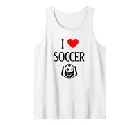 I Love Soccer I Heart Soccer Divertente Calcio Sport Amante Canotta