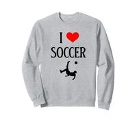I Love Soccer I Heart Soccer Divertente Calcio Sport Amante Felpa