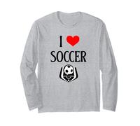 I Love Soccer I Heart Soccer Divertente Calcio Sport Amante Maglia a Manica