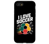 I Love Soccer Passion Pallone da calcio Custodia per iPhone SE (2020) / 7 / 8