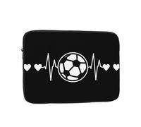 I Love Soccer Pattern 17 "borsa per computer portatile, custodia protettiva interna, portatile e adatta per viaggi di lavoro o viaggi