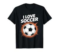 I Love Soccer Vibrante Passione Espressione Maglietta