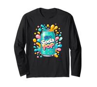 I Love Soda Pop Kids Matching Summer Refresh Beverage Anime Maglia a Manica