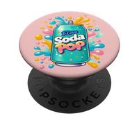 I Love Soda Pop Kids Matching Summer Refresh Beverage Anime PopSockets PopGrip Adesivo