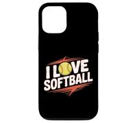 I Love Softball Entusiast Play Ball Custodia per iPhone 12/12 Pro