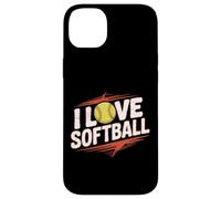 I Love Softball Entusiast Play Ball Custodia per iPhone 14 Plus