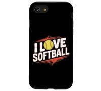 I Love Softball Entusiast Play Ball Custodia per iPhone SE (2020) / 7 / 8