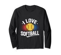 I Love Softball - Pallina Gialla Maglia a Manica