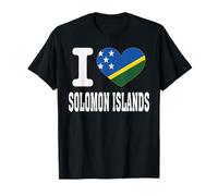 I Love Solomon Islands Cuore Souvenir Lovers Pride Travel Maglietta