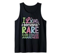 I Love Someone Rare Zebra Ribbon Consapevolezza delle malattie rare Canotta