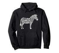 I Love Someone Rare Zebra Ribbon Consapevolezza delle malattie rare Felpa con Cappuccio