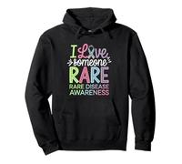 I Love Someone Rare Zebra Ribbon Consapevolezza delle malattie rare Felpa con Cappuccio