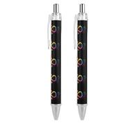 I Love Someone with Autism Awareness Infinity, penna a sfera retrattile a punta fine da 0,5 mm, fusto rotondo flessibile per scrittura confortevole, 1 pezzo come foto 2